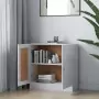 Libreria Bianco Lucido 82,5x30,5x80 cm in Truciolato