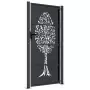 Cancello Giardino Antracite 105x205 cm in Acciaio Design Albero