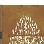 Cancello da Giardino 105x130 cm in Acciaio Corten Design Albero