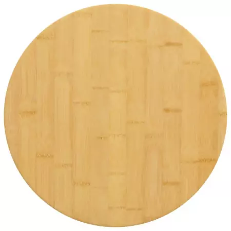 Piano del Tavolo Ø50x2,5 cm in Bambù
