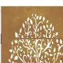 Cancello da Giardino 105x155 cm in Acciaio Corten Design Albero