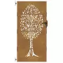 Cancello da Giardino 85x175 cm in Acciaio Corten Design Albero