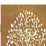 Cancello da Giardino 105x130 cm in Acciaio Corten Design Albero