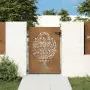 Cancello da Giardino 85x125 cm in Acciaio Corten Design Albero