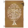 Cancello da Giardino 85x150 cm in Acciaio Corten Design Albero