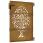 Cancello da Giardino 85x150 cm in Acciaio Corten Design Albero