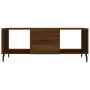 Tavolino Salotto Rovere Marrone 102x50x40 cm Legno Multistrato