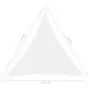 Parasole a Vela Oxford Triangolare 4,5x4,5x4,5 m Bianco