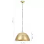 Lampada Industriale Vintage 25 W Ottone Rotonda 41 cm E27