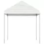 Gazebo con Tetto Bianco 4,46x2,28x2,69 m in Polietilene