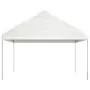 Gazebo con Tetto Bianco 8,92x4,08x3,22 m in Polietilene