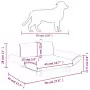 Lettino per Cani Tortora 70x45x28 cm in Tessuto