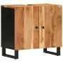 Mobile Lavabo 62x33x58 cm Legno Massello Acacia e Multistrato