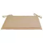 Cuscini per Sedie da Giardino 4 pz Beige 50x50x3 cm in Tessuto