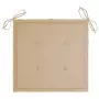 Cuscini per Sedie da Giardino 4 pz Beige 50x50x3 cm in Tessuto