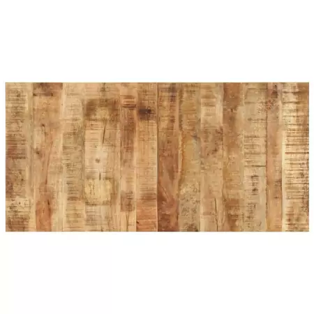 Piano del Tavolo 120x60x(1,5-1,6) cm in Legno di Mango Grezzo