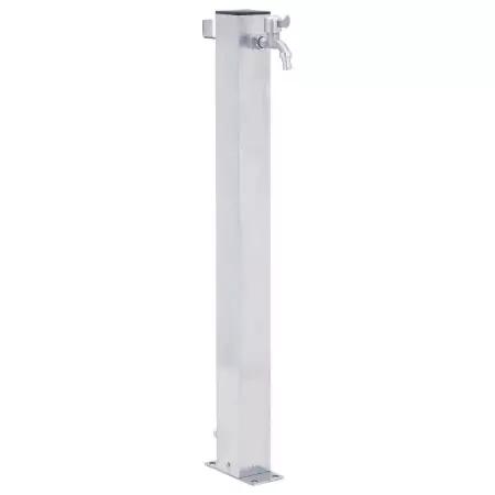 Colonna d'Acqua da Giardino 60 cm Acciaio Inox Quadrato