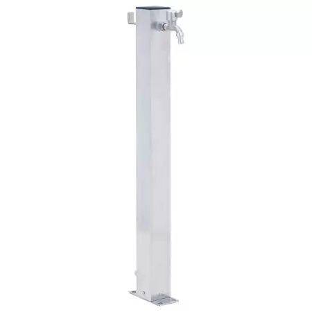 Colonna d'Acqua da Giardino 80 cm Acciaio Inox Quadrato