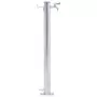 Colonna d'Acqua da Giardino 100 cm Acciaio Inox Rotonda