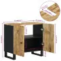 Mobile Lavabo 62x33x58cm Legno Massello Mango Legno Multistrato