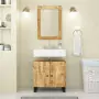 Mobile Lavabo 62x33x58cm Legno Massello Mango Legno Multistrato