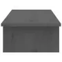 Supporto per Monitor Grigio 100x27x15 cm Legno Massello di Pino