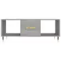 Tavolino da Salotto Grigio Sonoma 102x50x40cm Legno Multistrato