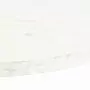 Piano Tavolo Bianco 80x40x2,5cm in Legno Massello di Pino Ovale