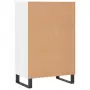 Credenza Bianca 57x35x90 cm in Legno Multistrato