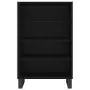 Credenza Nera 57x35x90 cm in Legno Multistrato