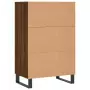 Credenza Rovere Marrone 57x35x90 cm in Legno Multistrato