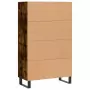 Credenza Rovere Fumo 69,5x31x115 cm in Legno Multistrato