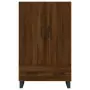 Credenza Rovere Marrone 69,5x31x115 cm in Legno Multistrato