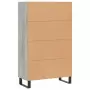 Credenza Grigio Sonoma 69,5x31x115 cm in Legno Multistrato