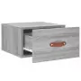 Comodini a Muro 2 pz Grigio Sonoma 35x35x20 cm