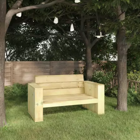 Panca da Giardino 139 cm in Legno di Pino Impregnato