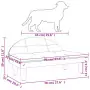 Lettino per Cani Crema 70x52x30 cm in Tessuto