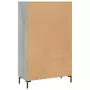 Credenza Grigio Sonoma 69,5x31x115 cm in Legno Multistrato