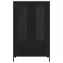 Credenza Nera 69,5x31x115 cm in Legno Multistrato