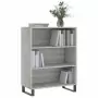 Scaffale Grigio Sonoma 69,5x32,5x90 cm in Legno Multistrato