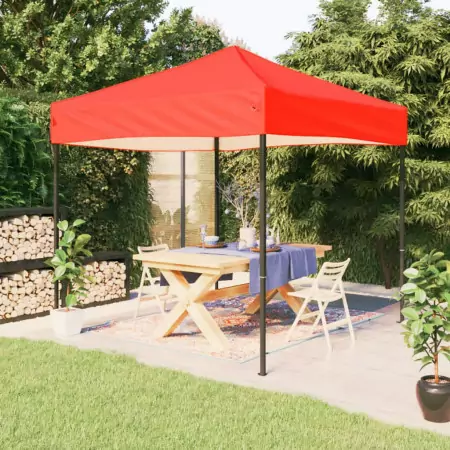 Tenda per Feste Pieghevole Rossa 3x3 m