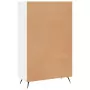 Credenza Bianco Lucido 69,5x31x115 cm in Legno Multistrato