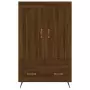 Credenza Rovere Marrone 69,5x31x115 cm in Legno Multistrato