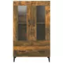 Credenza Rovere Fumo 70x31x115 cm in Legno Multistrato