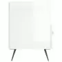 Comodini 2 pz Bianco Lucido 40x35x47,5 cm in Legno Multistrato