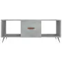 Tavolino Salotto Grigio Cemento 102x50x40 cm Legno Multistrato