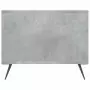 Tavolino Salotto Grigio Cemento 102x50x40 cm Legno Multistrato