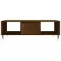 Tavolino Salotto Rovere Marrone 104x60x35 cm Legno Multistrato