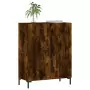 Credenza Rovere Fumo 69,5x34x90 cm in Legno Multistrato