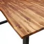 Tavolo da Pranzo Bordi Vivi 200x90x75 cm Legno Massello Acacia